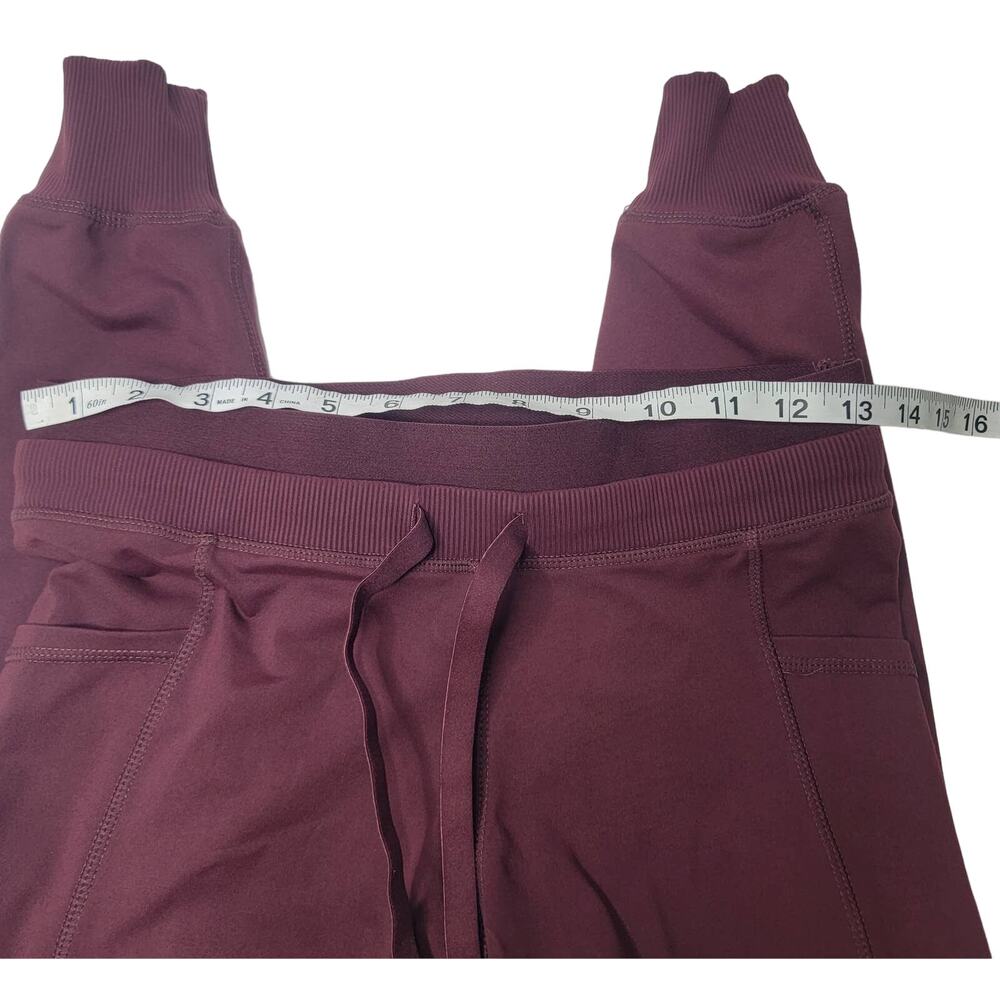 Mono B Burgundy Capri Hybrid Leggings Sz Medium - Picture 6 of 13